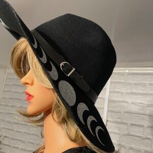 Hatter Black and Silver Women's Hat
